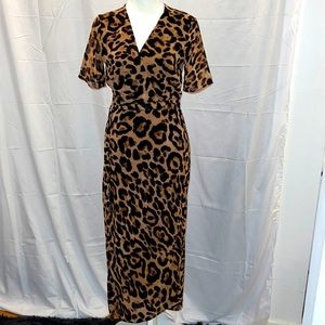 NWT Bardot Leopard Wrap Dress